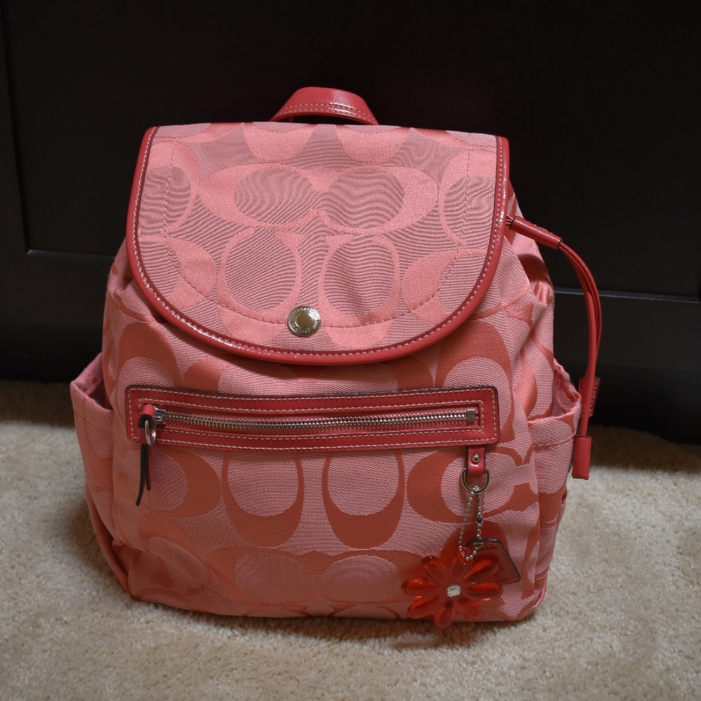 Pink Coach Backpack NWOT